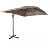 Image de Parasol déporté rectangulaire 3x4m - Wimereux - Taupe- Parasol excentré inclinable dans 5 positions. rotatif à 360°.