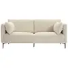 Image de Nordlys - canape 3 places en metal bouclettes blanc