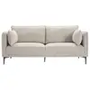 Image de Nordlys - canape 3 places en metal tissu gris