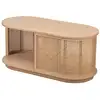 Image de Nordlys - table basse en bois avec rangement frêne marron