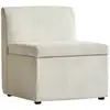 Image de Nordlys - canapé modulable 1 place avec rangement velours beige