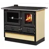 Image de Cuisinière à bois MAGNUM MBS en fonte Sortie côté gauche - Beige