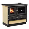 Image de Cuisinière à bois Magnum Thermo MBS en fonte bouilleur sortie côté droit - Beige