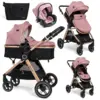 Image de Bebelissimo - poussette combinée trio 3 en 1 - siège auto 0m   nacelle   dès la naissance   jusqu’à 22kg   nicea - rose 20140722202201
