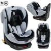 Image de BEBELISSIMO - Siège auto Isofix - pivotant 360 ° - 40-150cm - 0-36kg - i-size - Leto - gris/noir - protections latérales