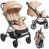 Image de Bebelissimo - Poussette Bébé Canne Ultra Compacte   Légère   Pliage à Une Main   Noix - beige