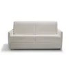 Image de Canapé convertible 3 places en tissu bouclé écru - Ouverture express - Sienne