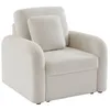 Image de Fauteuil arrondi tissu bouclette MILANO