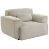 Image de Fauteuil velours côtelé. Lignes arrondies. Coussin fourni. Wallas. L 116 x p 97 x h 73cm