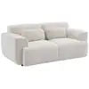 Image de Canapé 2 places. Tissu bouclette. 2 coussins déhoussables. Wallas l 178 x p 97.5 x h 73cm