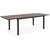 Image de Table de jardin extensible aluminium effet bois 8 places NASHVILLE 240