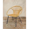 Image de Naga - Fauteuil En Rotin Naturel Et Pieds Métal