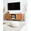 Image de Havena - Meuble Tv En Acacia Et Marbre Blanc