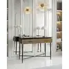 Image de Moon - Console Finition Laiton Vieilli 90 Cm