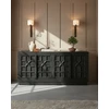 Image de Zaraya - Buffet Bas Sculpté En Bois Massif De Manguier 185 Cm