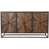 Image de Mandala - Buffet En Bois De Manguier Sculpté, 160 Cm