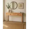 Image de Nara- Console En Bois Avec 2 Tiroirs 130 Cm