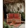 Image de Lusso - canapé de jardin 2 places en rotin, coussin amovible