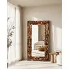Image de Boima - miroir en bois de teck finition antique