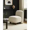 Image de Oslo - fauteuil design en tissu beige