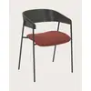 Image de Wisla -lot de 2 chaise wisla en tissu avec dossier en bois et pieds en métal
