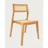 Image de Canopée - chaise salle à manger en bois de teck massif et rotin