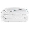 Image de Couette légère temperée 100% fibres creuses siliconnées, enveloppe coton - 200 x 200 Céleste