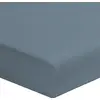 Image de Drap Housse 200x200cm - Bleu Gris - 100% Percale De Coton