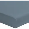 Image de Drap housse coton bleu gris 90x190 cm - Gamme Percale Coton - Morphea