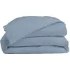 Image de Housse De Couette 220x240cm - Bleu Gris - 100% Percale De Coton