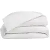 Image de Housse De Couette 220x240cm - Blanc - 100% Percale De Coton