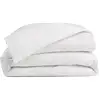 Image de Housse De Couette 200x200cm - Blanc - 100% Percale De Coton