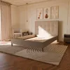 Image de Sommier à lattes et tissu chiné beige 180x200 cm - Léa sommier - Morphea