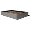 Image de Lit coffre 140x190cm - anthracite - collection emma - morphea
