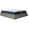 Image de Pack Lit Coffre Et Matelas Hybride 180x200cm Épais 30cm Couleur Gris Anthracite Sans Tête