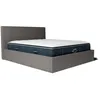 Image de Pack lit coffre anthracite et matelas hybride 160x200 épais 30cm - Emma & Victoria - Morphea