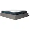 Image de Pack lit coffre et matelas hybride 140x190cm épais 30cm couleur gris anthracite sans tête Emma & Victoria