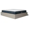 Image de Pack sommier coffre beige et matelas hybride 140x190 épais 30cm - Emma & Victoria - Morphea