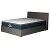 Image de Pack lit coffre et matelas hybride 140x190cm épais 30cm couleur gris anthracite avec tête Emma & Victoria