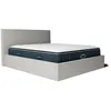Image de Pack lit coffre blanc et matelas hybride 140x190 épais 30cm - Emma & Victoria - Morphea