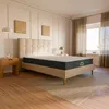 Image de Pack lit beige et matelas hybride 180x200 épais 26cm - Léa & Jade - Morphea