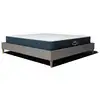 Image de Pack lit sommier et matelas hybride 80x200cm épais 26cm gris anthracite sans tête Léa & Jade