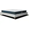 Image de Pack Lit Sommier Et Matelas Hybride 80x200cm Épais 26cm Blanc Crème Sans Tête