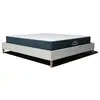 Image de Pack lit sommier et matelas hybride 80x200cm épais 26cm blanc crème sans tête Léa & Jade