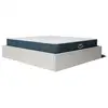 Image de Pack lit coffre et matelas hybride 160x200cm épais 26cm couleur blanc crème sans tête Emma & Jade