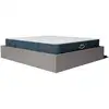 Image de Pack lit coffre et matelas hybride 140x190cm épais 26cm couleur gris anthracite sans tête Emma & Jade