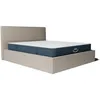 Image de Ensemble lit coffre et matelas à mémoire de forme Jade - 26cm - Beige / 160x200cm / Avec