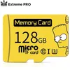 Image de 128 Go Carte mémoire Micro SD jaune 128 Go Classe mini 16 Go avec adaptateur et lecteur gratuits