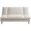 Image de Canapé convertible 3 places en tissu beige vasco