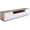 Image de Meuble Tv Blanc Et Bois 180cm Tyro
